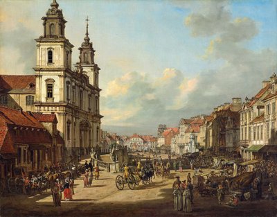 Kirche des Heiligen Kreuzes in Warschau von Bernardo Bellotto